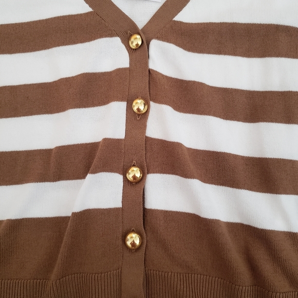 Michael Kors Button Up Sweater Blouse - Picture 4 of 6